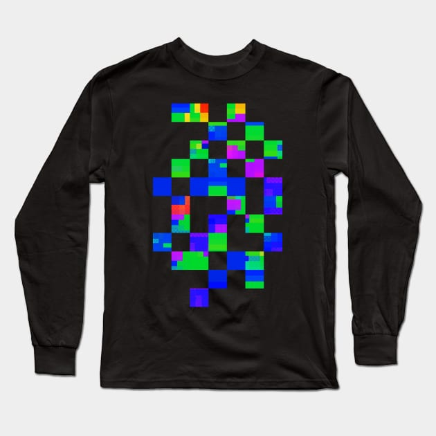 GLITCHED TV Long Sleeve T-Shirt by azified